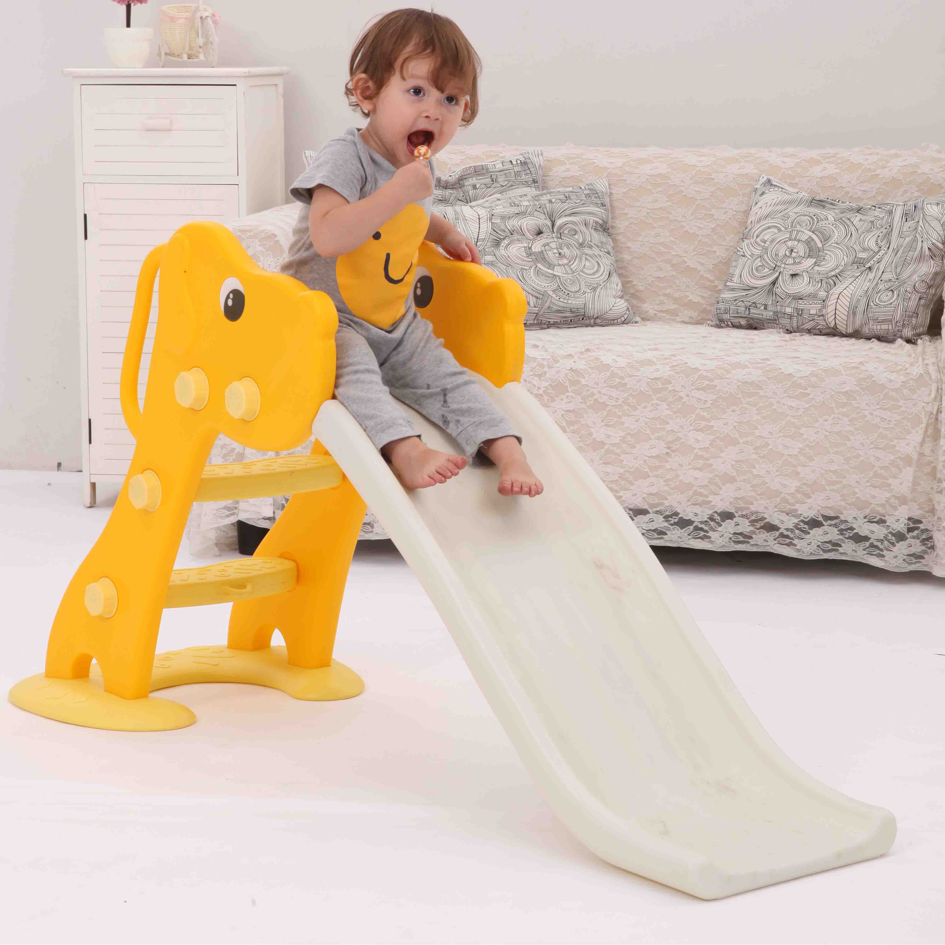 Food-Grade HDPE Dog Toddler Slide, BPA-Free Indoor Kids Slide, Safe Play Equipment for Infants 6M+