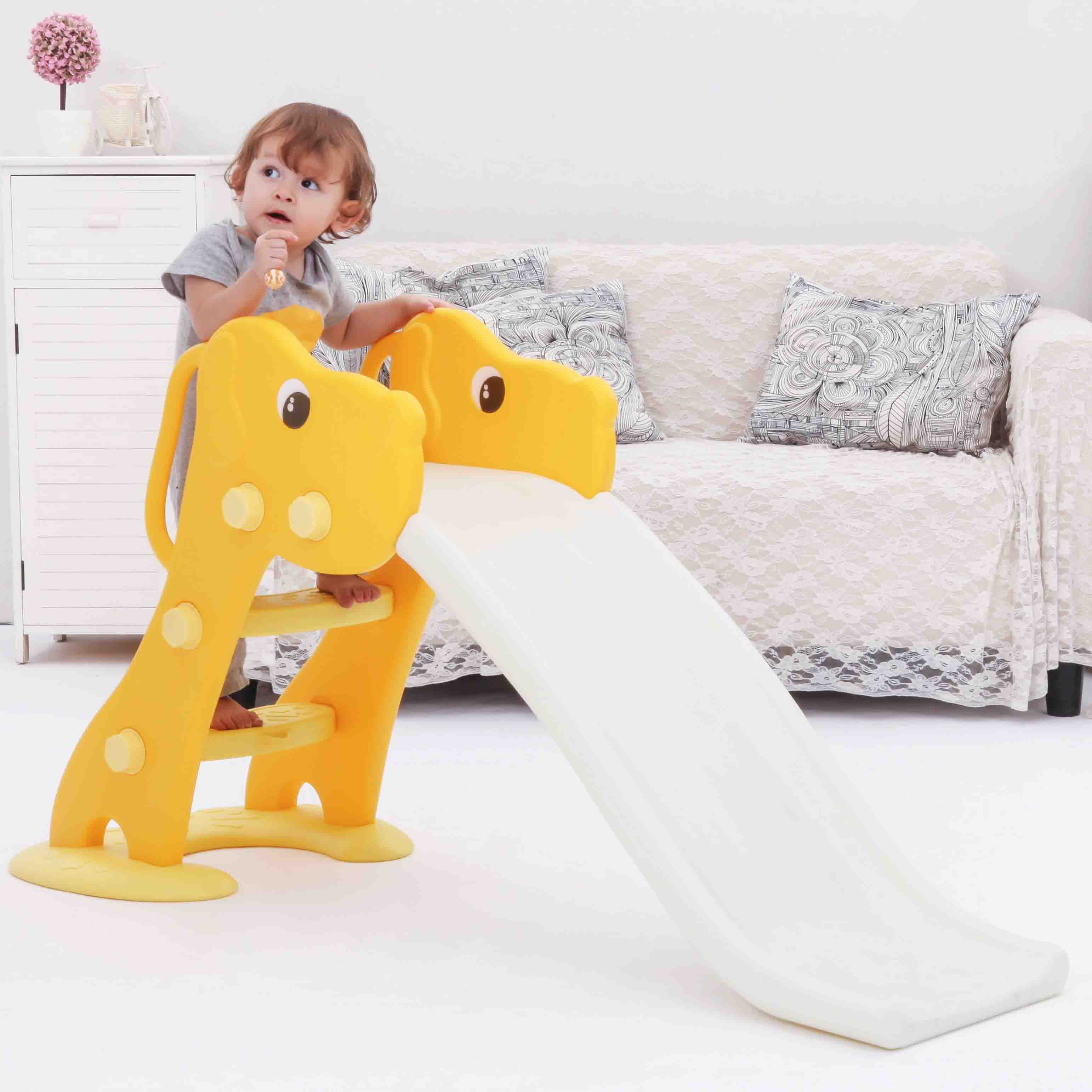 Educational Dog Toddler Slide, Motor Skills Development Kids Slide, Indoor Play Toy for Early Learning